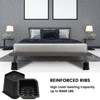 Aoibox Heavy Duty Furniture Bed Risers 6 Inch Lift 4 Pack Black Oversized Support Up to 6000lbs for Sofa Table Chair - 4 of 4