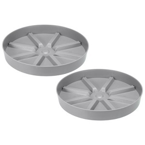 Unique Bargains Lightweight Sturdy Durable Nordic Minimalist Plant Saucers 2 Pcs - 1 of 4