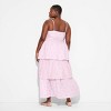 Women's Tiered Maxi Empire Waist Dress - Wild Fable™ Pink Floral - 3 of 3