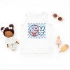 The Juniper Shop SmileyWorld Patriotic Checkered Peace Toddler Tank - 3 of 4