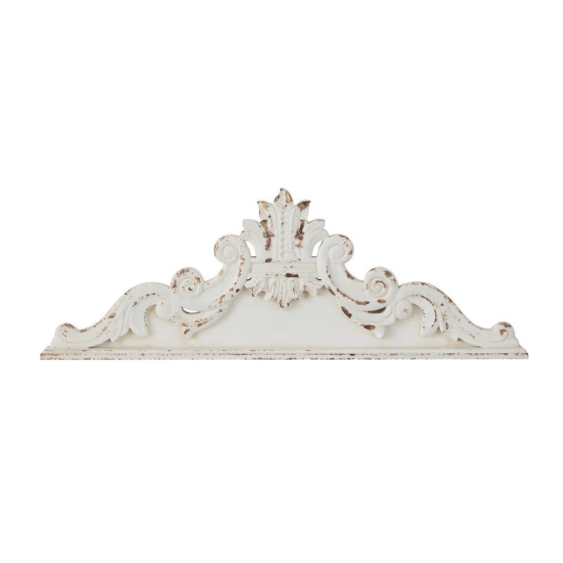 Wood Geometric Carved Arabesque Wall Decor White - Olivia &#38; May, 5 of 8