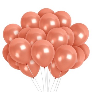Treasures Gifted Pearlescent Rose Gold Balloons - 12 Inch Latex Balloons - 72 Pack - 1 of 1