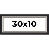 PosterPalooza | Panoramic Embellished Black Picture Frame - UV Acrylic, Foam Board Backing, Hanging Hardware - 2 of 4