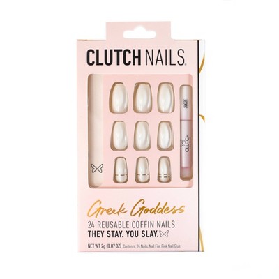 Clutch Nails - Press On Nails - Greek Goddess - 24ct