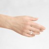 Pompeii3 Mens 14K White Gold 7mm Flat Wedding Ring Band - 4 of 4