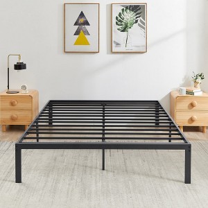VECELO Bed Frames, Heavy Duty Metal Platform with Steel Slat - 1 of 4