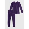 City Threads Girls USA-Made Soft & Cozy Thermal Long Johns 2-Piece Set - Warm Base Layer & Loungewear - 4 of 4