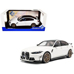  M3 Sedan ホワイト 1/18 ミニカー 2024 BMW M3 Competition Alpine White with Carbon Top 1/18 Diecast