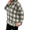 Women's Plaid Hooded Long Sleeve Top - honeyme - 2 of 3