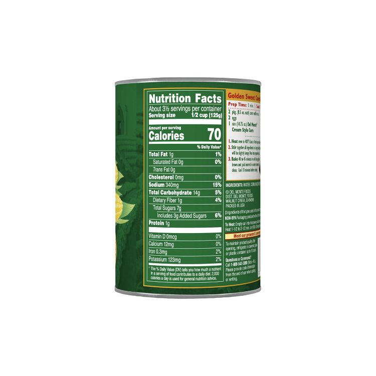 Del Monte Creamed Corn - 14.75oz, 4 of 4