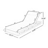 Set of 2 Outdoor Wood Reclining Lounge Chairs with Water-Resistant Cushions, Adjustable Chaise Loungers for Poolside or Backyard-The Pop Home - 4 of 4