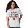 Xmas Napping Before Wrapping Presents Womens Graphic T Shirt Tees Brisco Brands - 4 of 4