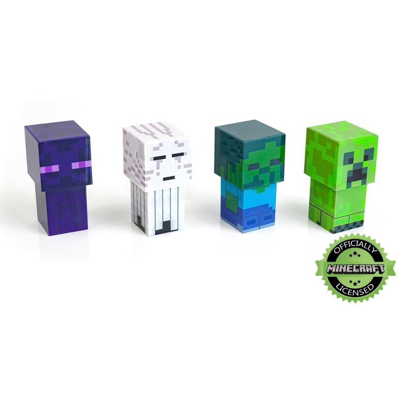 Ukonic Minecraft Mini Mob 4-Piece Figure Mood Light Set | Battery Operated, 4 of 7