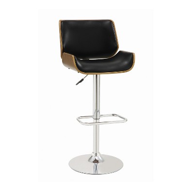 Simple Relax Faux Leather Adjustable Height Bar Stool