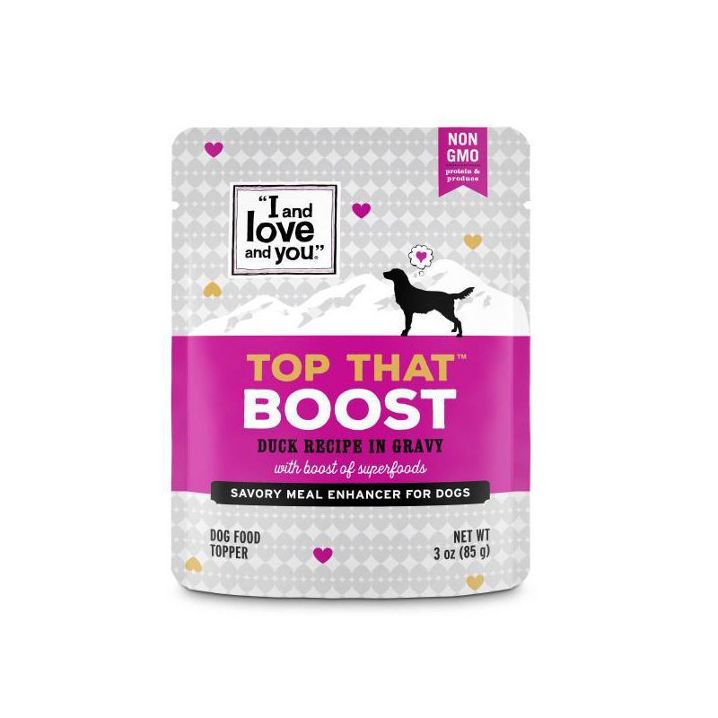 I and Love and You Top That  Wet Dog Food Topper Boost Duck Recipe In Gravy - 3oz, 1 of 7