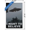 Trends International I Want To Believe Framed Wall Poster Prints - 3 of 4