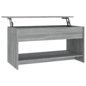 vidaXL Coffee Table Gray Sonoma 40.2"x19.7"x20.7" Engineered Wood - 1 of 4