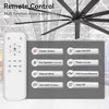 Airsurfer 84" Ceiling Fan in Black with Remote Control,9 Plywood Blades Ceiling Fan with 6 Speeds DC Motor for Livingroom Bedroom - 4 of 4