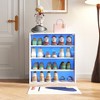 NicBex 3-Tier Shoe Cabinet with RGB Led Light,Freestanding Shoe Organizer for Hallway,Entryway - 2 of 4