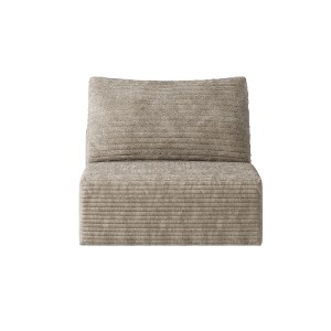 Whisen Convertible Sleeper Sofa Bed, Plush Corduroy Fabric, Back Support with Pillow - 1 of 4