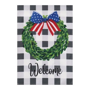Evergreen (Meadow Creek)Boxwood Plaid, Garden Burlap - 1 of 1