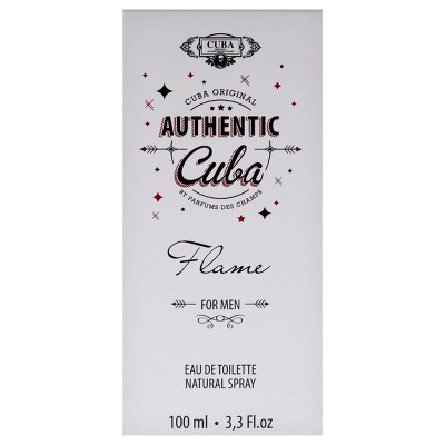 Cuba Authentic Flame Men's EDT Spray - 3.3 fl oz