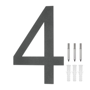 Unique Bargains 304 Stainless Steel Durable Rustproof House Numbers 1 Pc - 1 of 4