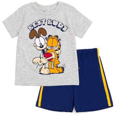 Garfield Little Boys T-Shirt and Shorts Outfit Set 5