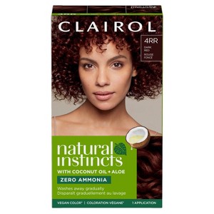 Natural Instincts Clairol Demi-Permanent Hair Color Cream Kit - 4RR Dark Red - 1 of 4