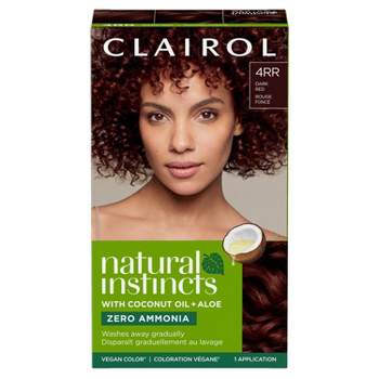 Natural Instincts Clairol Demi-Permanent Hair Color Cream Kit - 4RR Dark Red