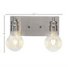 Toltec Lighting Edge 2 - Light Vanity in  Brushed Nickel - 2 of 2
