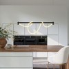 Zuo Modern Adder Ceiling Lamp – 59.1" Height, Black Finish, Flexible Silicone LED Tube, Powder-Coated Steel Frame - 2 of 4