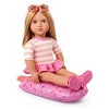 Our Generation 18" Doll with Swimsuit and Pink Pool Float Accessory - 3 of 4