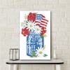 Courtside Market Land Of The Free Blue Mason Jar Gallery-Wrapped Canvas - 2 of 4