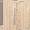 NicBex Farmhouse Sideboard Cabinet with Storage Kitchen Storage Cabinet with Sliding Doors for Kitchen,Living Room,Natural - 3 of 4