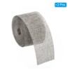 Unique Bargains DIY Crafts Decoration Soft Burlap Fabric Wired Ribbon 2 Pcs - 3 of 4