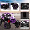 24V Ride On Toys for Big Kids, 2 Seater 24V Electric Vehicles w/Remote Control, 20" Spacious Seat,Music, Bluetooth, for Kids - 3 of 4