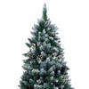 vidaXL Artificial Pre-lit Christmas Tree with Ball Set&Pine Cones 70.9" - 3 of 4