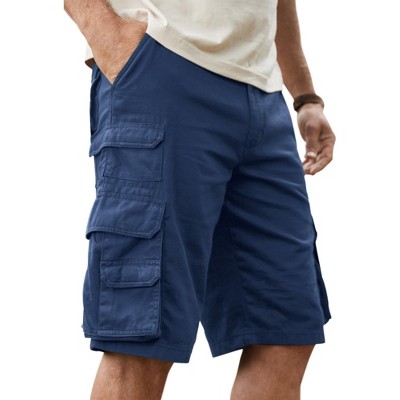 Mens navy deals blue cargo shorts