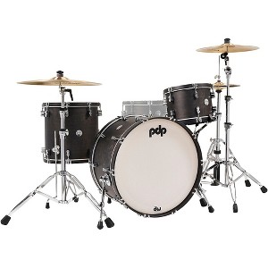 PDP by DW Concept Classic 3-Piece Shell Pack with 24 in. Bass Drum and Ebony Hoops Ebony - 1 of 4