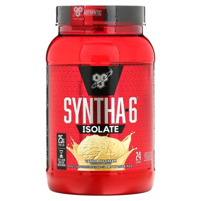 BSN Syntha-6® Isolate, Protein Powder Drink Mix, Vanilla Ice Cream, 2.01 lbs (912 g)