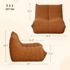 QingMoon Bean Bag Sofa, Lounge Reading Couch, Memory Foam Floor Chair, Comfy Reading Nook Chair for Bedroom, Living Room, Office - 4 of 4