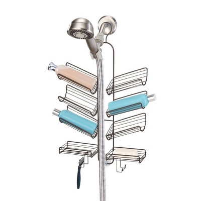 Bronze Metal Hanging Shower Caddy with Suction Mount