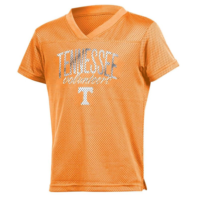 NCAA Tennessee Volunteers Girls&#39; Mesh T-Shirt Jersey, 1 of 4