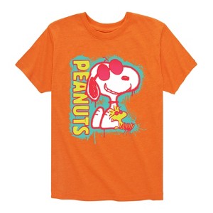 Boys' - Peanuts - Peanuts Snoopy Woodstock Short Sleeve Graphic T-Shirt - 1 of 4
