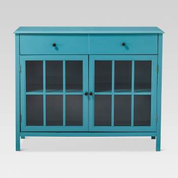 Windham 2 Door Accent Buffet, Cabinet with Shelves - Teal - Threshold™