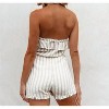 Women's Striped Tube Romper - Hem & Thread - 2 of 4