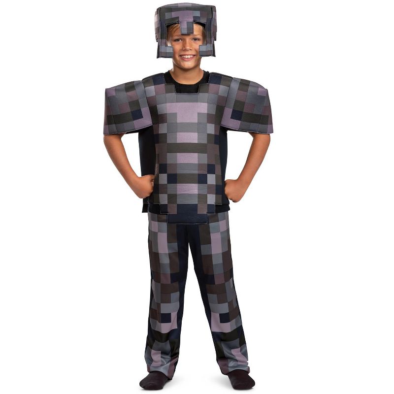 Minecraft Netherite Armor Deluxe Child Costume, 1 of 4