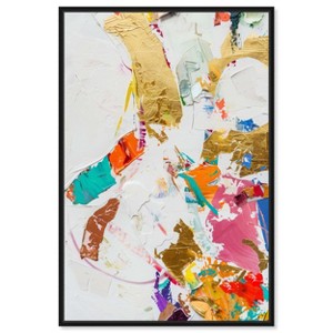 Art Remedy Bright Prism II Minimalist collage style wall art Framed - 1 of 4