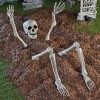 Collections Etc Posable Skeleton Halloween Stakes - Set of 5 Grey - 2 of 3